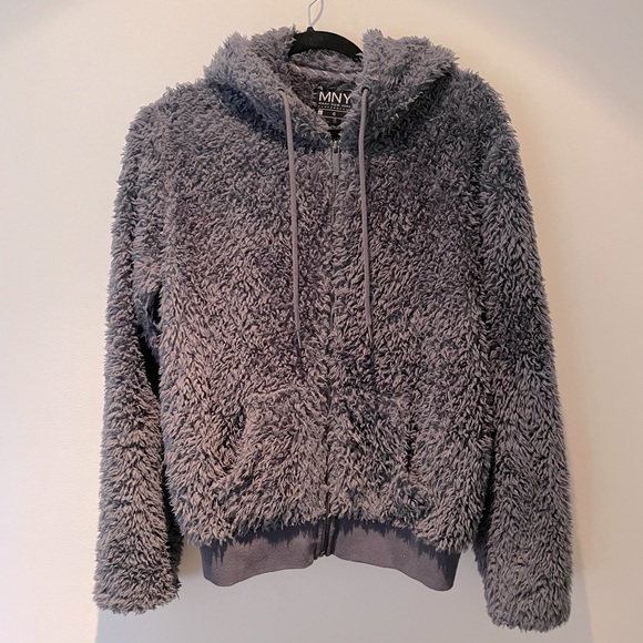 Andrew Marc Performance - Ultra Soft Fleece Hoodie (Blue) size Large - Picture 3 of 6